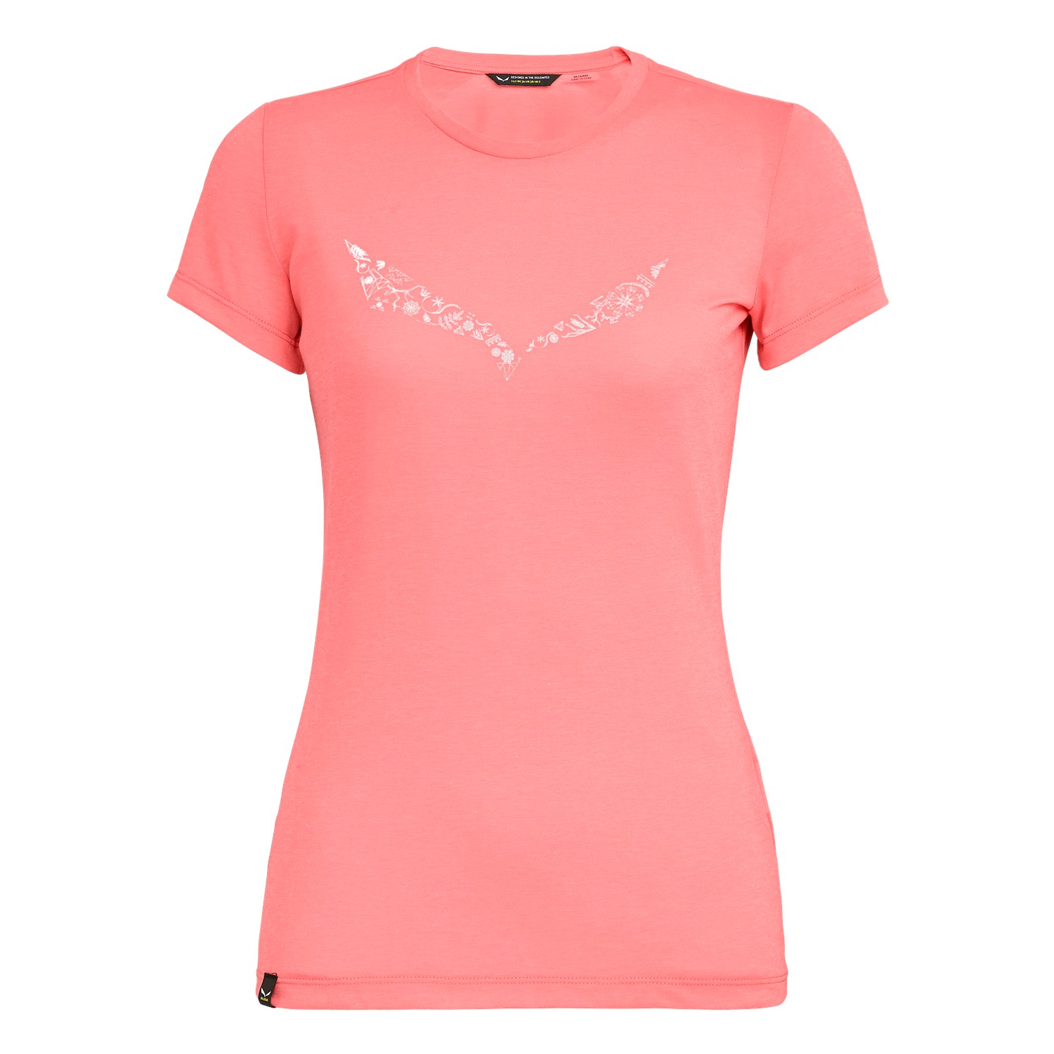 Salewa Solidlogo Dri-Release® Bayan T-Shirts Pembe Türkiye 137460TJC